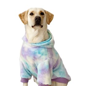 Tie Dyed Large Dog Clothing Warm (Option: L)