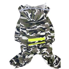 Four-Legged Waterproof All-Inclusive Raincoat for Pets (size: CAMOUFLAGE-3XL)