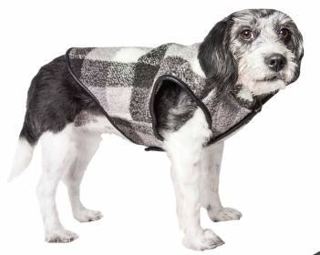 Pet Life 'Black Boxer' Classical Plaided Insulated Dog Coat Jacket (size: X-Small)