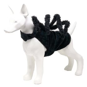 Pet Life 'Creepy Webs' Holiday Spider Pet Dog Costume (Color: black, size: X-Large)