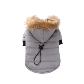 Popular Pet Clothes Winter Clothing Coat (Option: DZ173 Gray-L)